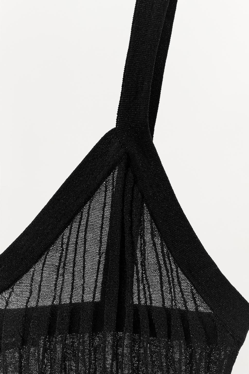 SPARKLY RIB KNIT TOP - Zara фото 7