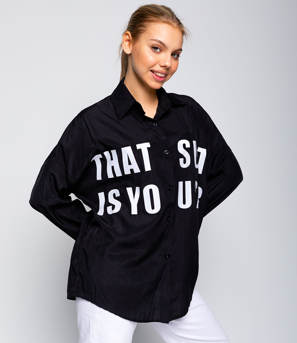 Рубашка #КТ41019, чёрный - Dommod фото 3