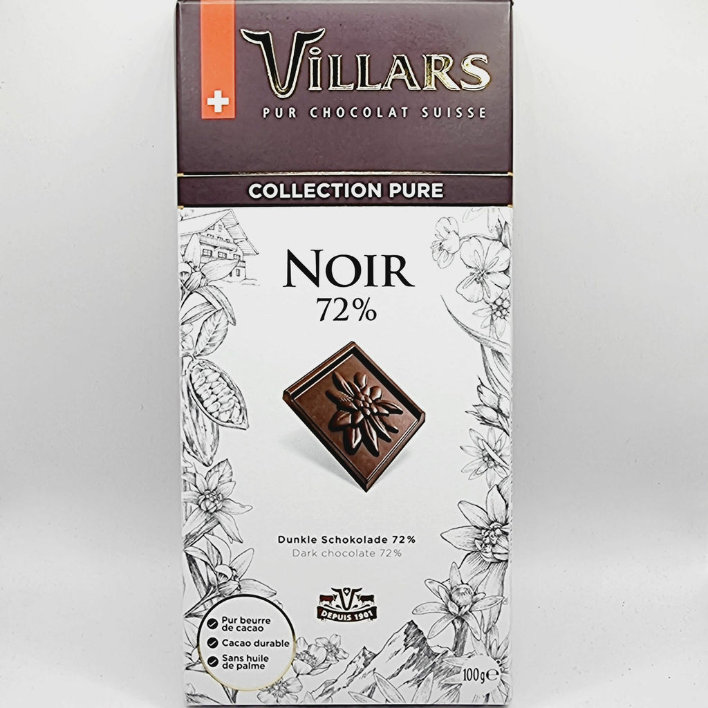 Шоколад Villars горький 72% 100 г, Швейцария
