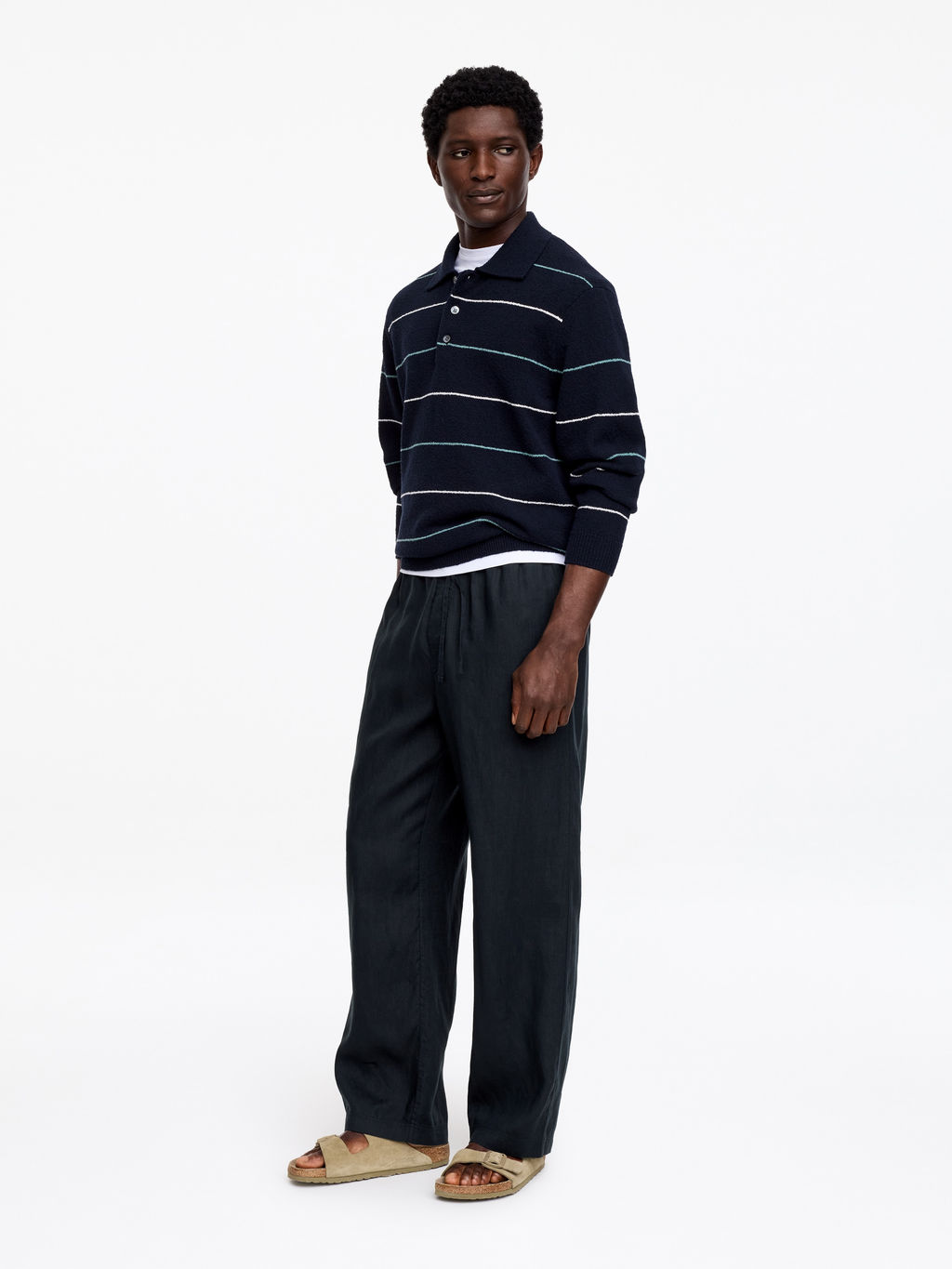 Pantalones de lino holgados - H&m фото 7