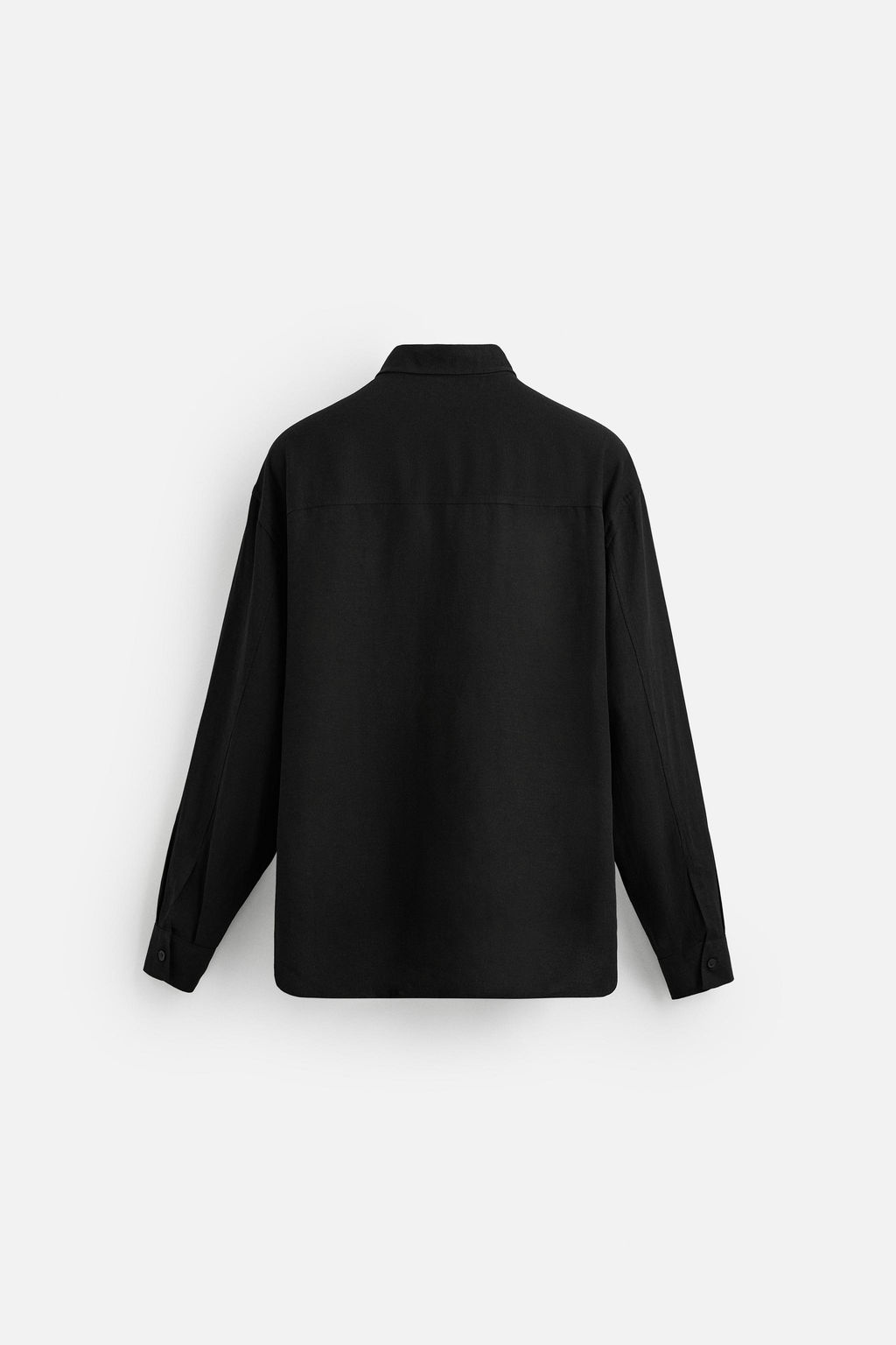 VISCOSE-LINEN SHIRT WITH TIE - Zara фото 7