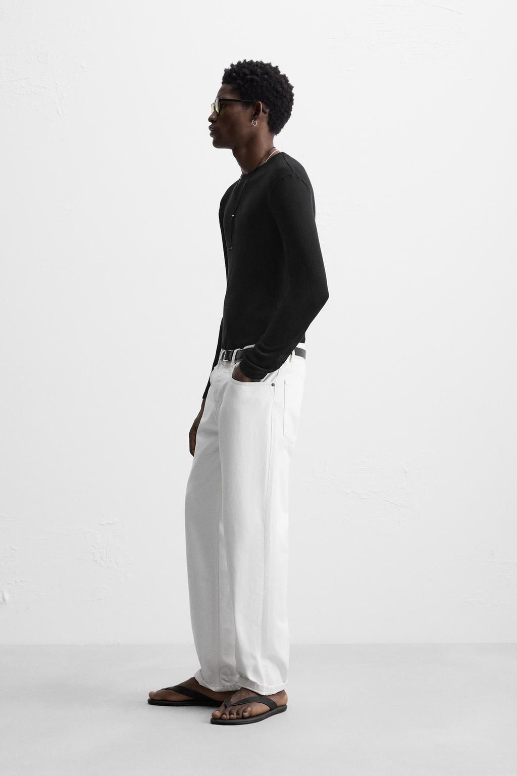 SEMI-SHEER LYOCELL T-SHIRT - Zara фото 4