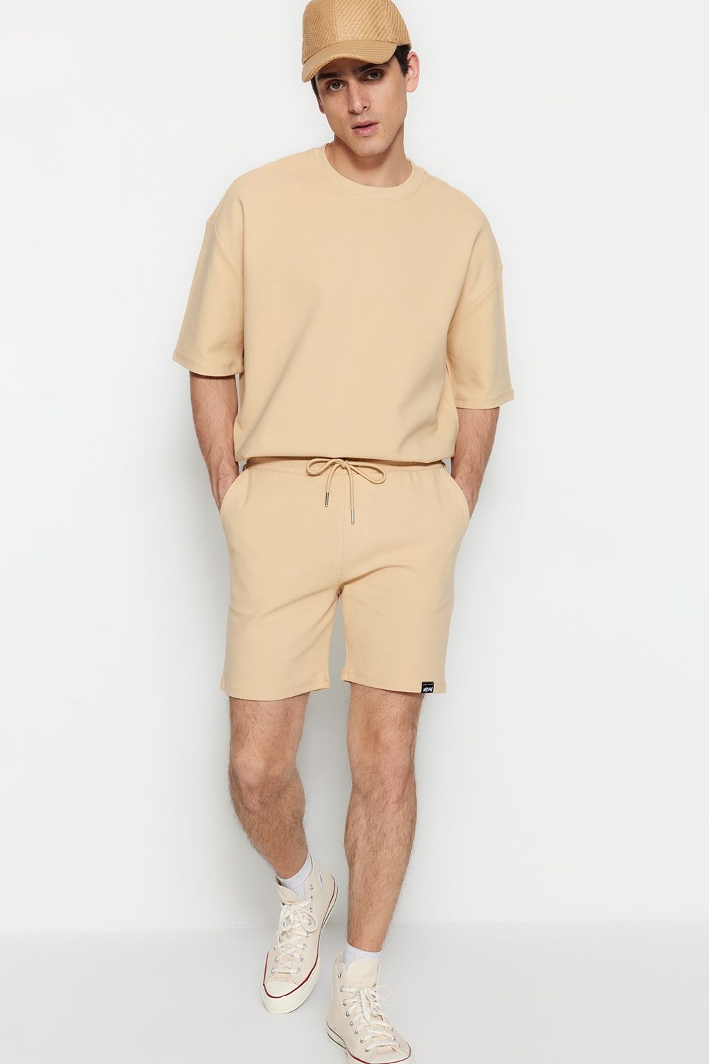 TRENDYOL MAN Premium Siyah Regular %100 Pamuklu Fit Dokulu Sort & Bermuda TMNSS23SR00032 - Trendyolmilla фото 5