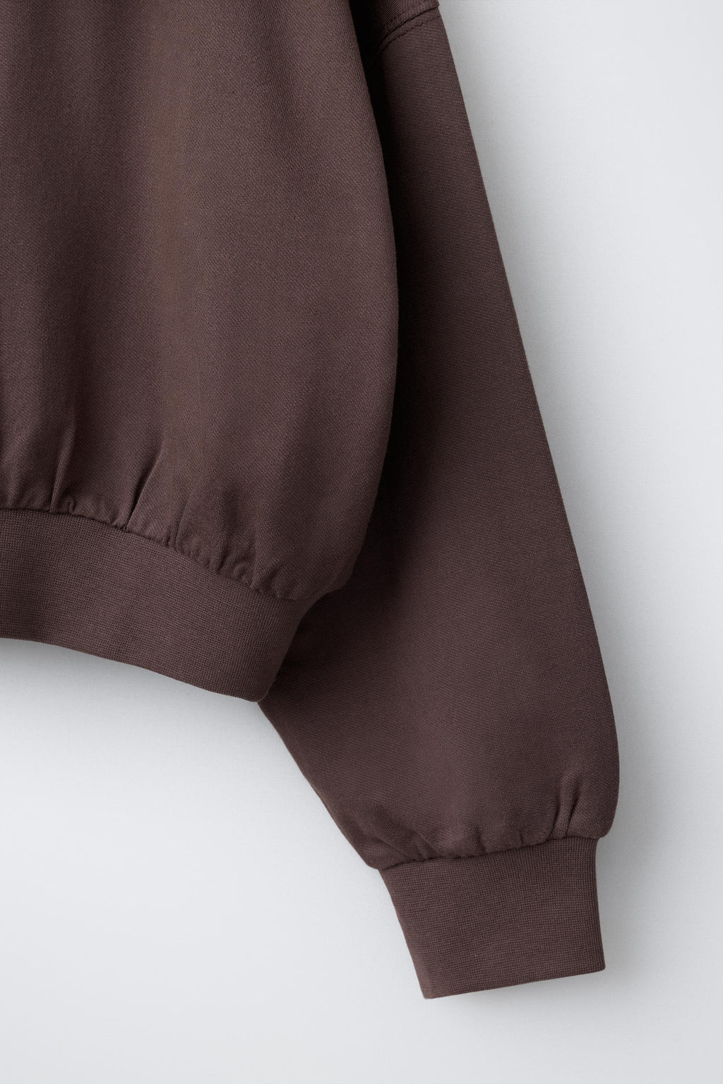 SUDADERA CAPUCHA TEXRO RELIEVE / Marr?n - Zara фото 5