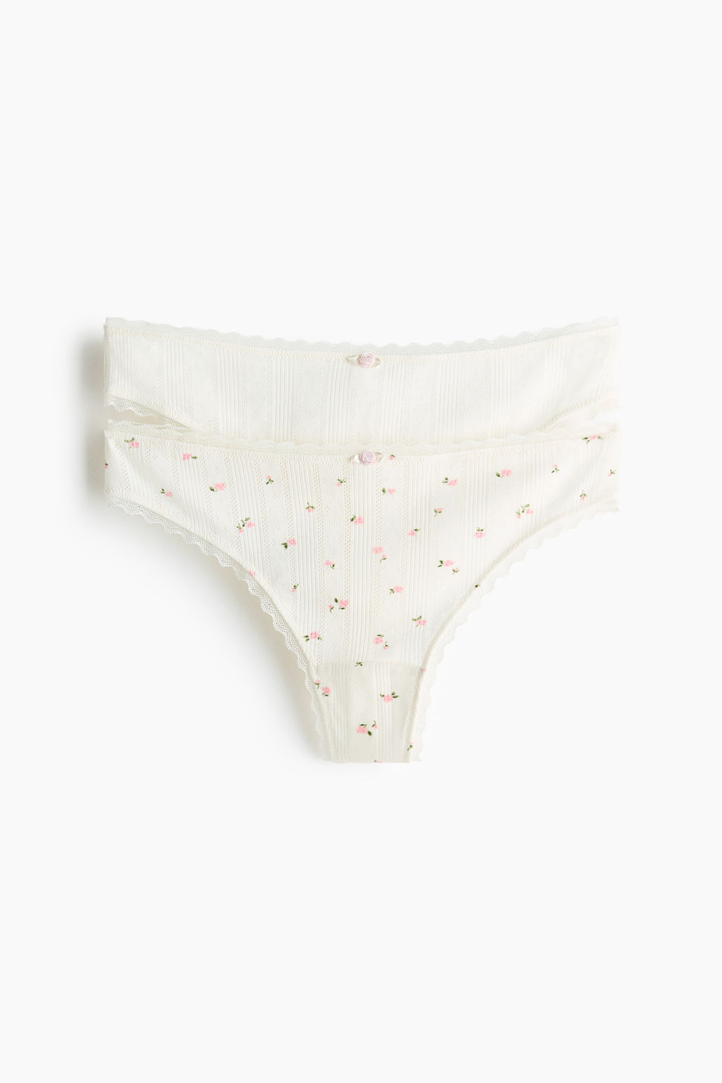 Pack de 2 bragas thong en pointelle - H&m фото 2