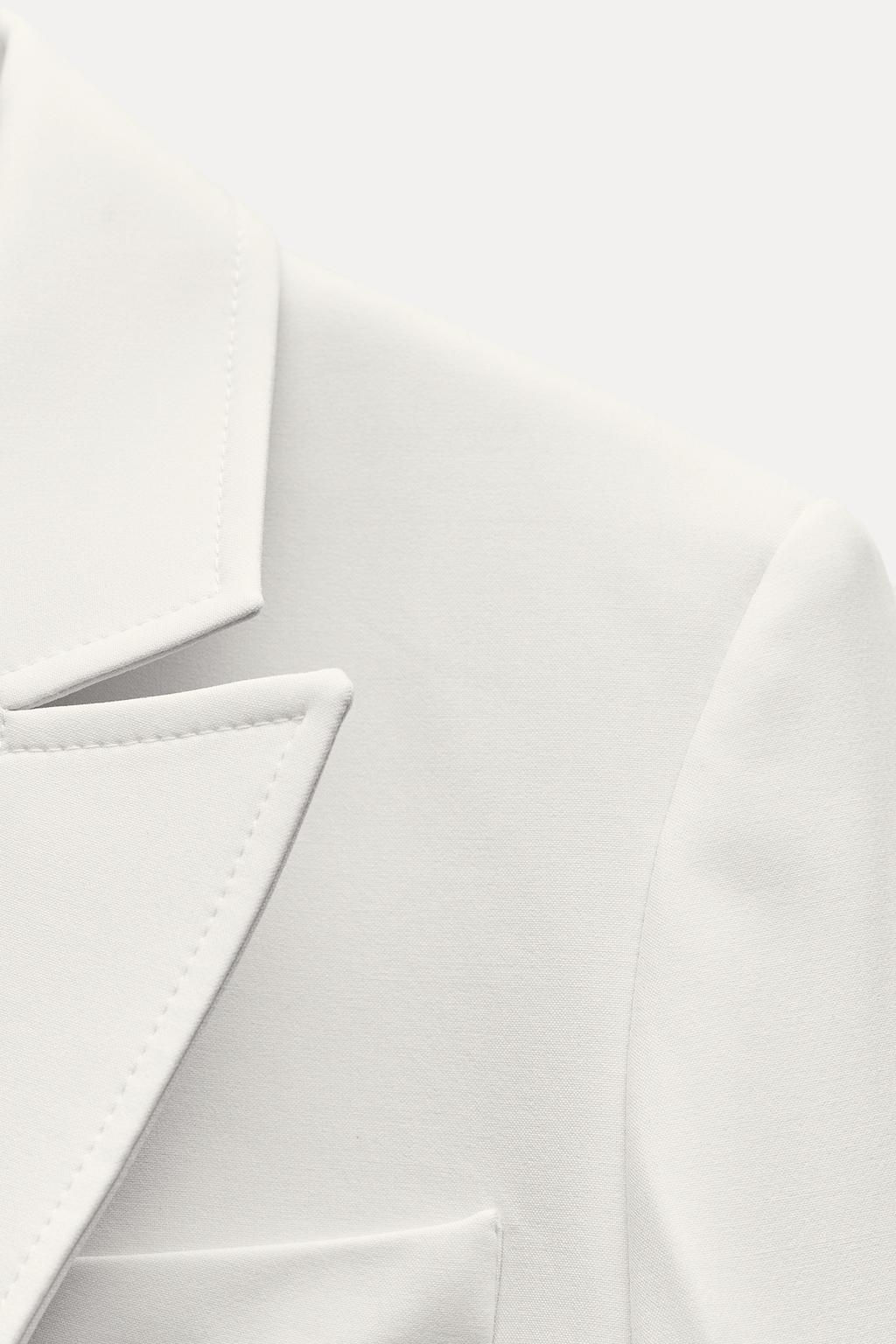 FITTED DOUBLE-BREASTED BLAZER ZW COLLECTION - Zara фото 12