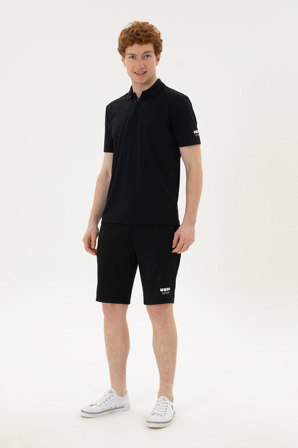 Мужские черные трикотажные шорты - U.s. polo assn фото 9