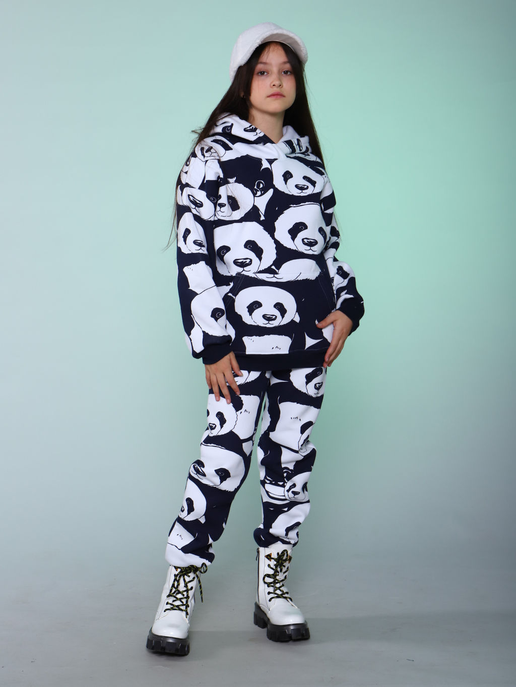 Костюм "Лаванда-1" Темно-синий (панда)
