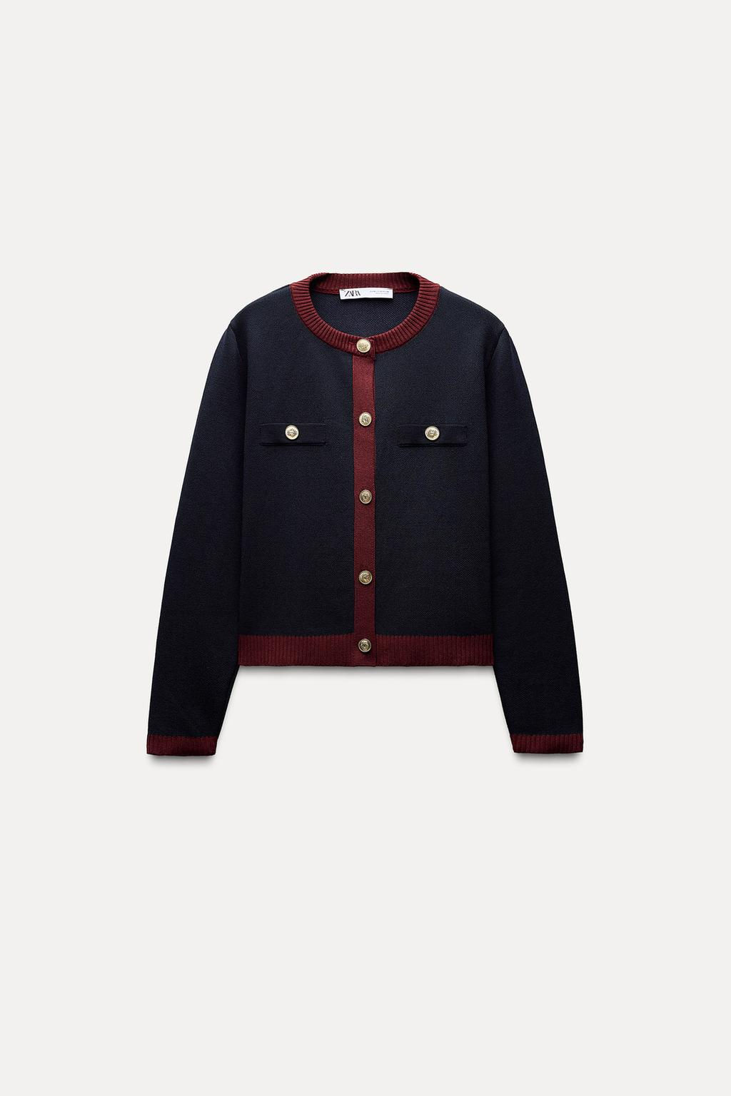 KNIT JACKET WITH GOLD BUTTONS - Zara фото 15