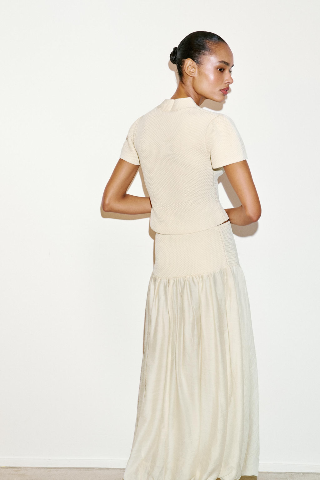 CHAQUETA ESTRUCTURA PUNTO / Crudo - Zara фото 6