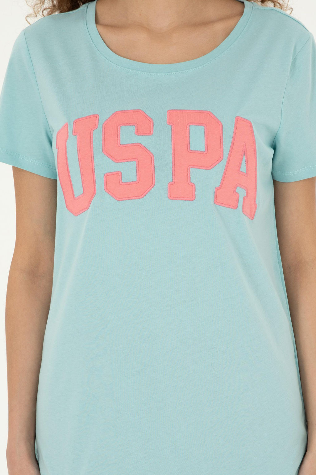 U. S. Polo Assn / Женская базовая футболка цвета морской волны - U.s. polo assn фото 13