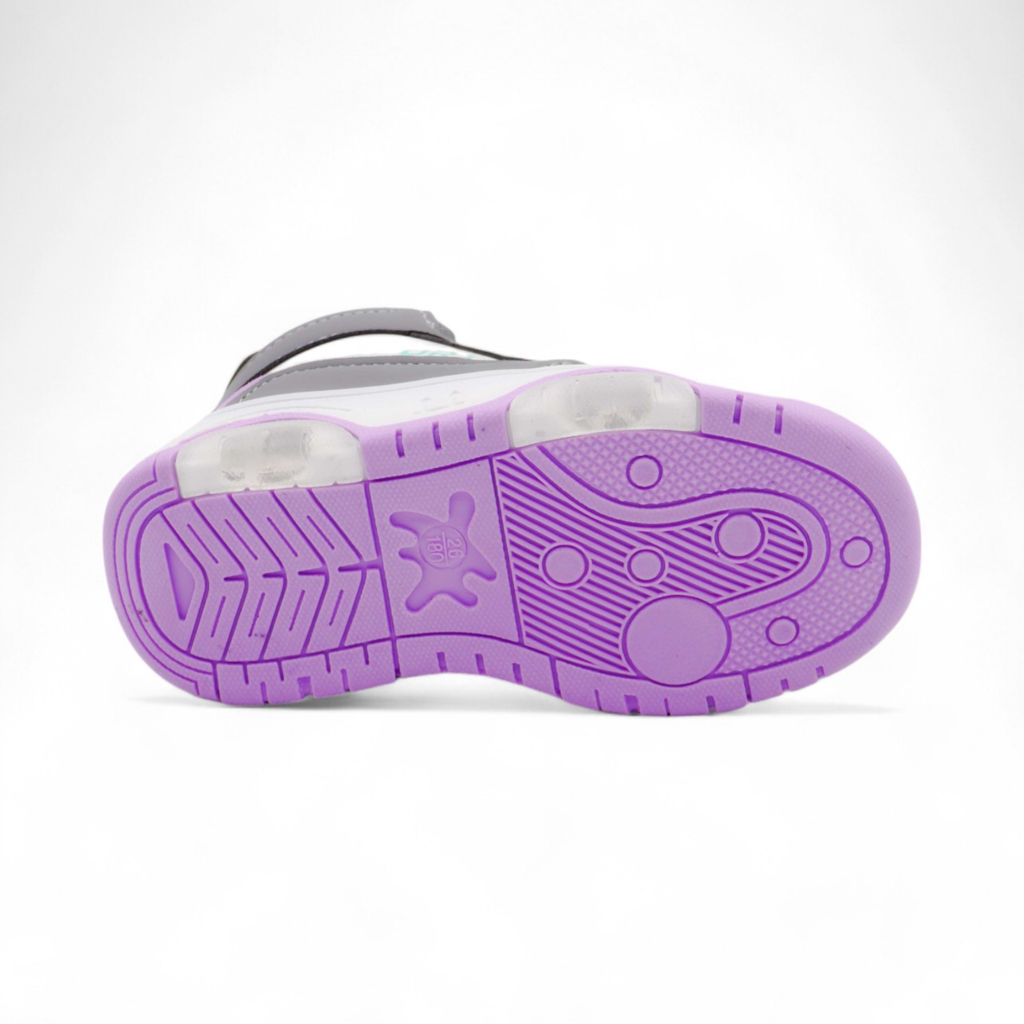 LED-Ботинки В7776-17 серо белые - BONCY фото 3