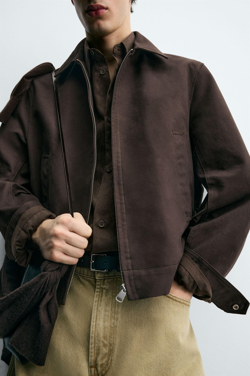 CROPPED FIT JACKET - Zara фото 5