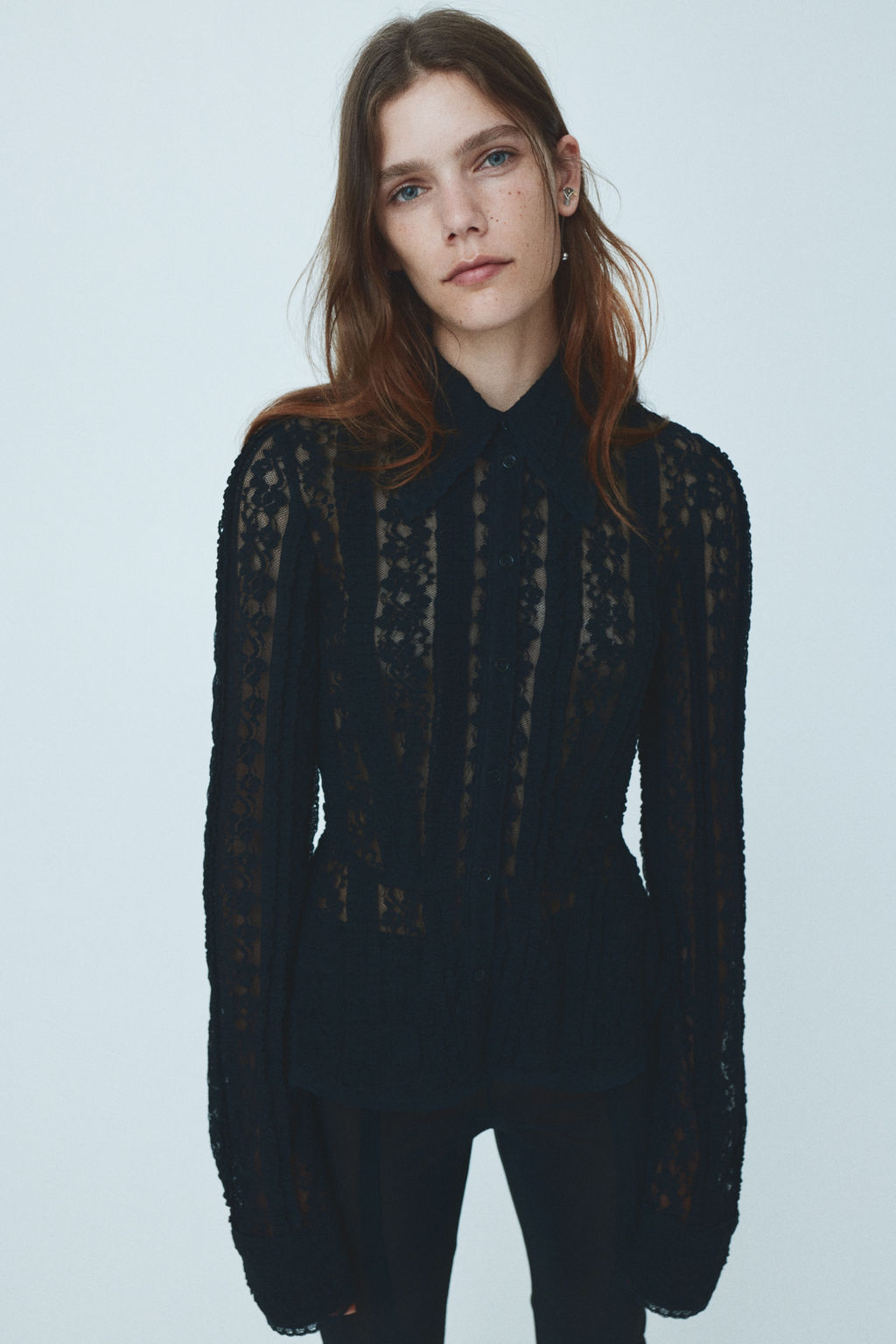 Blusa de encaje con peplum - H&m фото 6