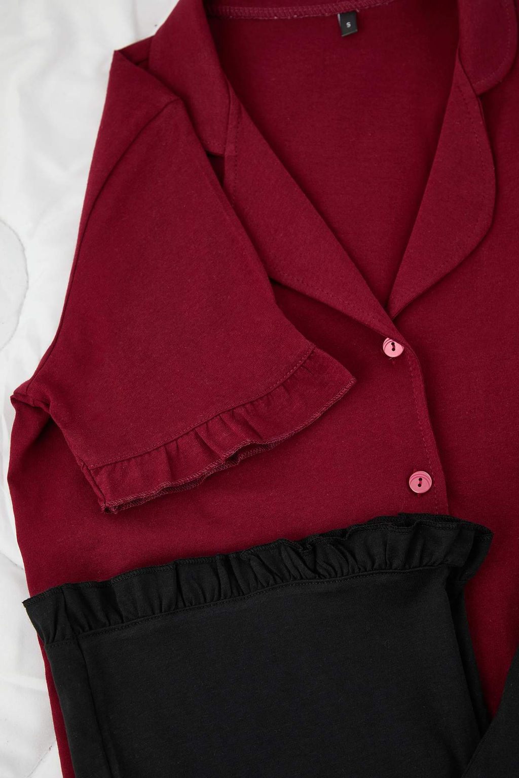 Trendyolmilla Mint %100 Pamuklu F?rf?r Detayl? Orme Pijama Tak?m? THMSS24PT00223 фото 50