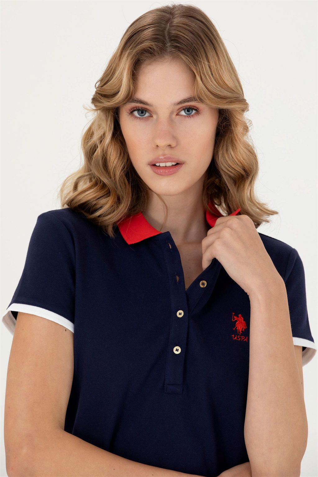 Женское темно-синее трикотажное платье Неожиданная скидка в корзине - U.s. polo assn фото 2