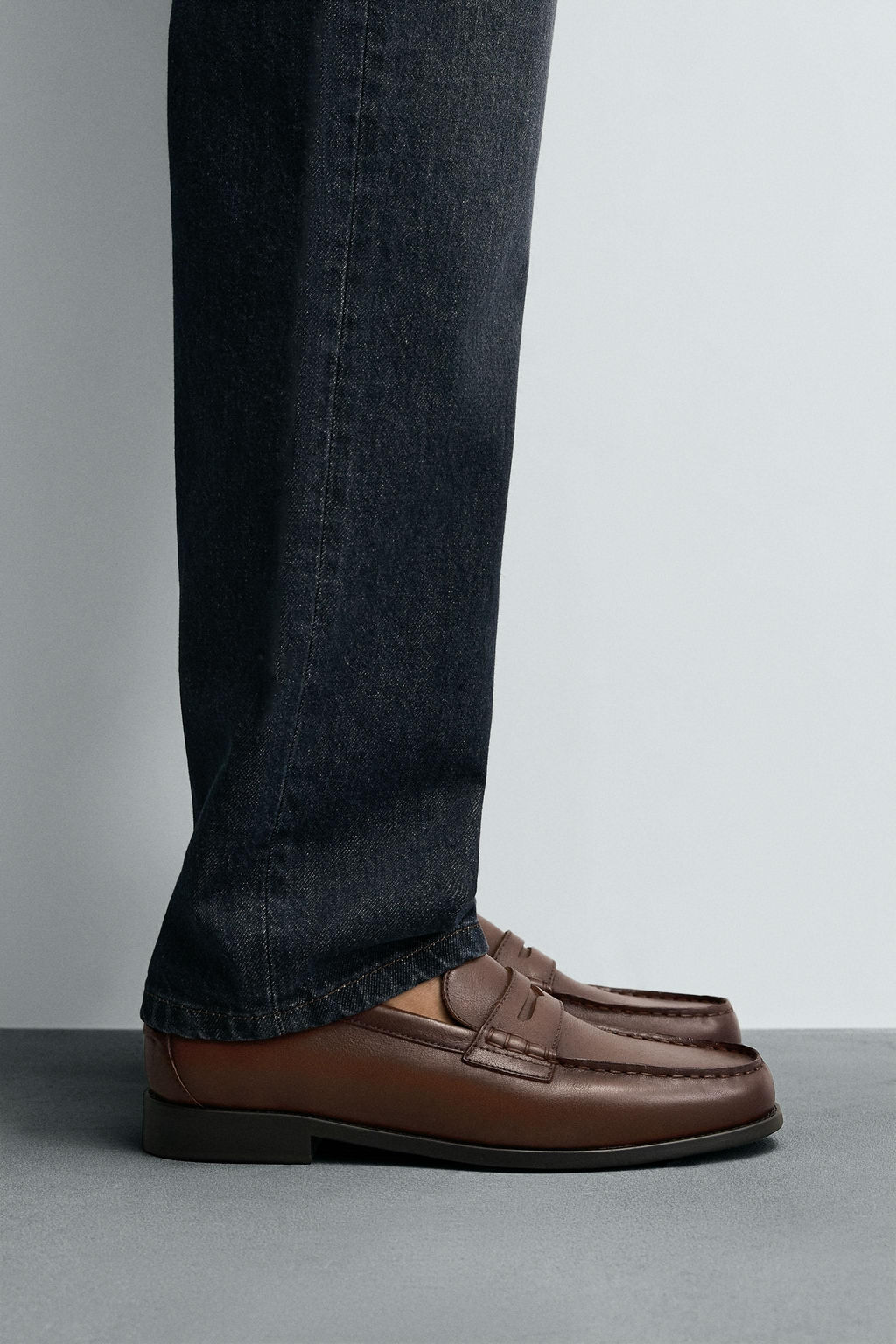 LEATHER PENNY LOAFERS