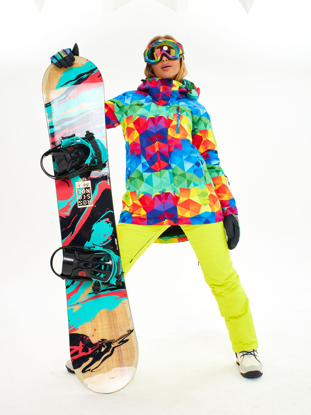 Женская горнолыжная сноубордическая куртка Alpha Endless Ultra Chaleur SNB 423/316_6 Разноцветный  фото 22