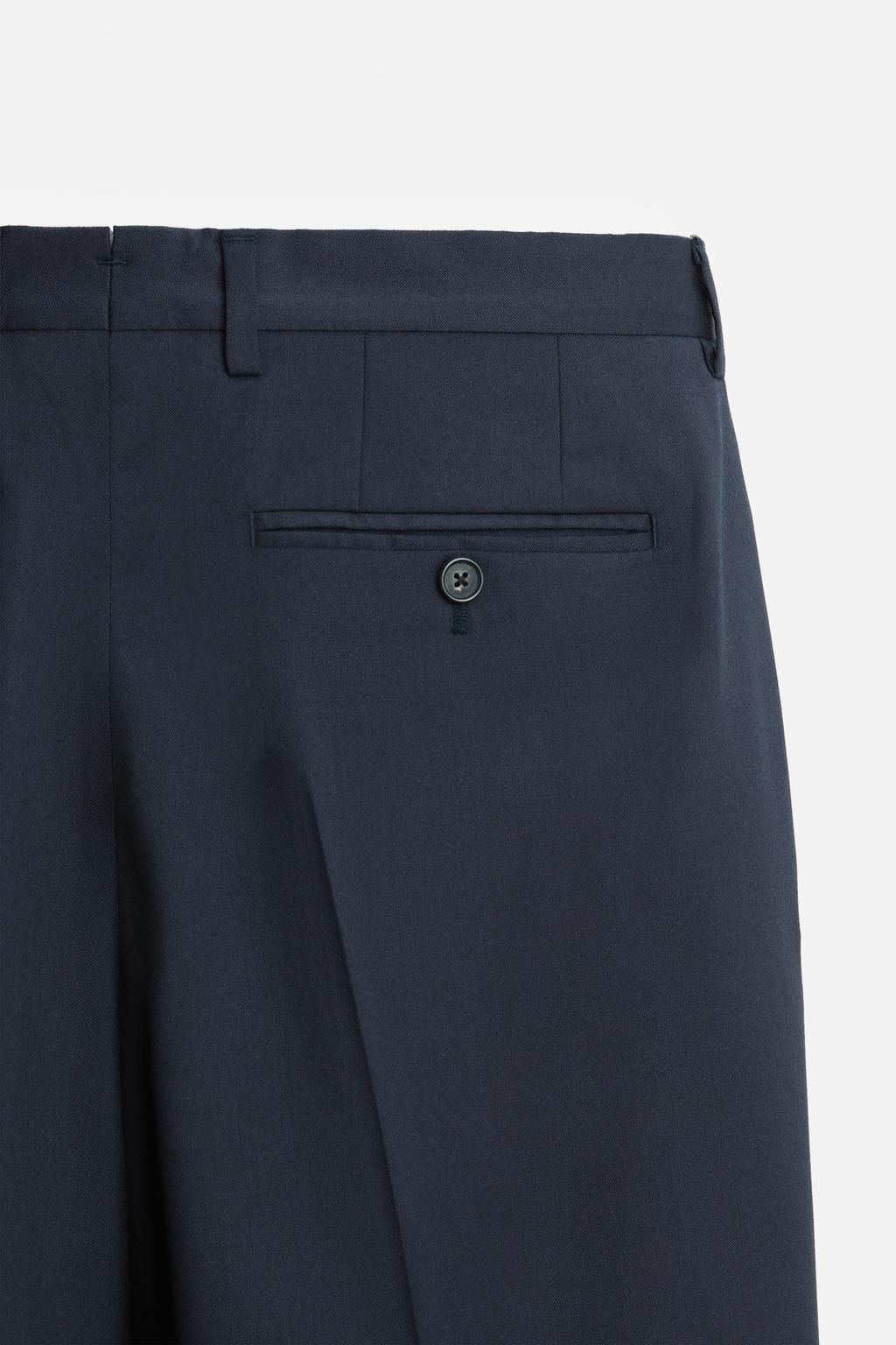 100% WOOL SUIT TROUSERS - Zara фото 16