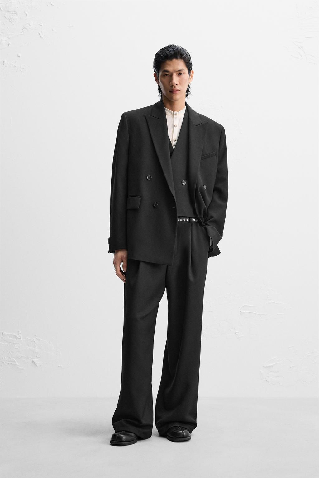 DOUBLE-BREASTED SUIT BLAZER X NANUSHKA