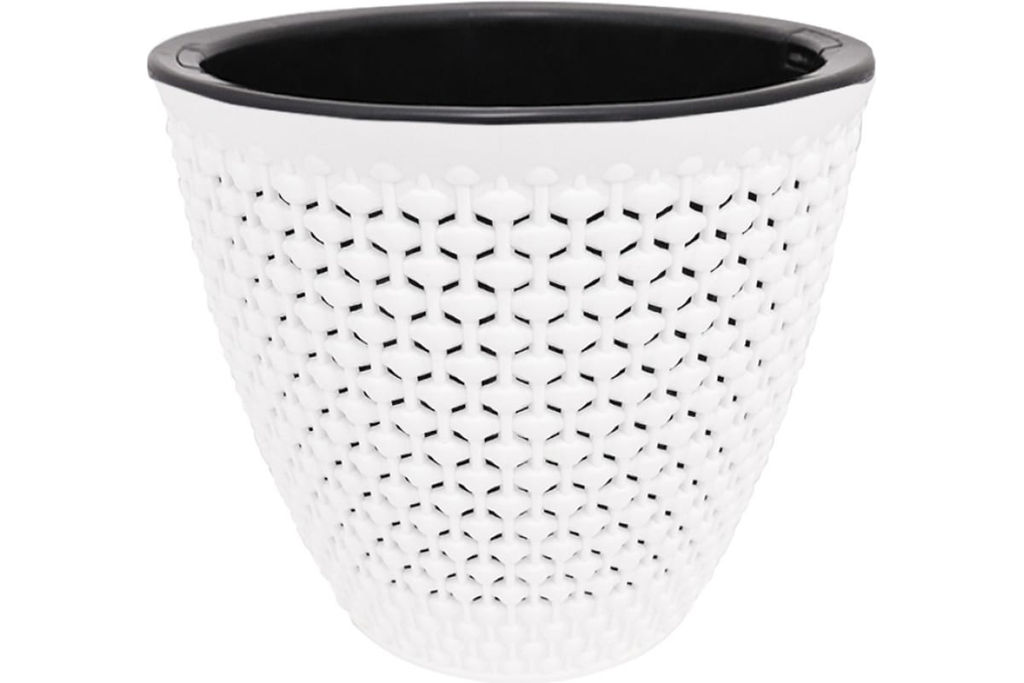 Кашпо 3,0 л Ротанг, арт. КШ-4075, 4557, 7953, 7954, 7955, 7956, 7957,7960, 7961,7962,7963, 8952.., - Полимербыт фото 4