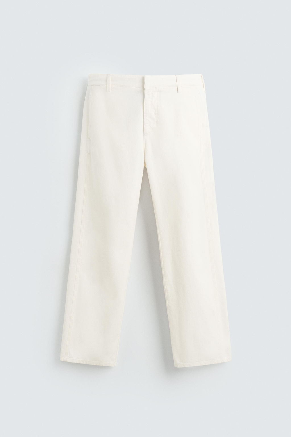 COTTON-HEMP CHINO TROUSERS - Zara фото 16
