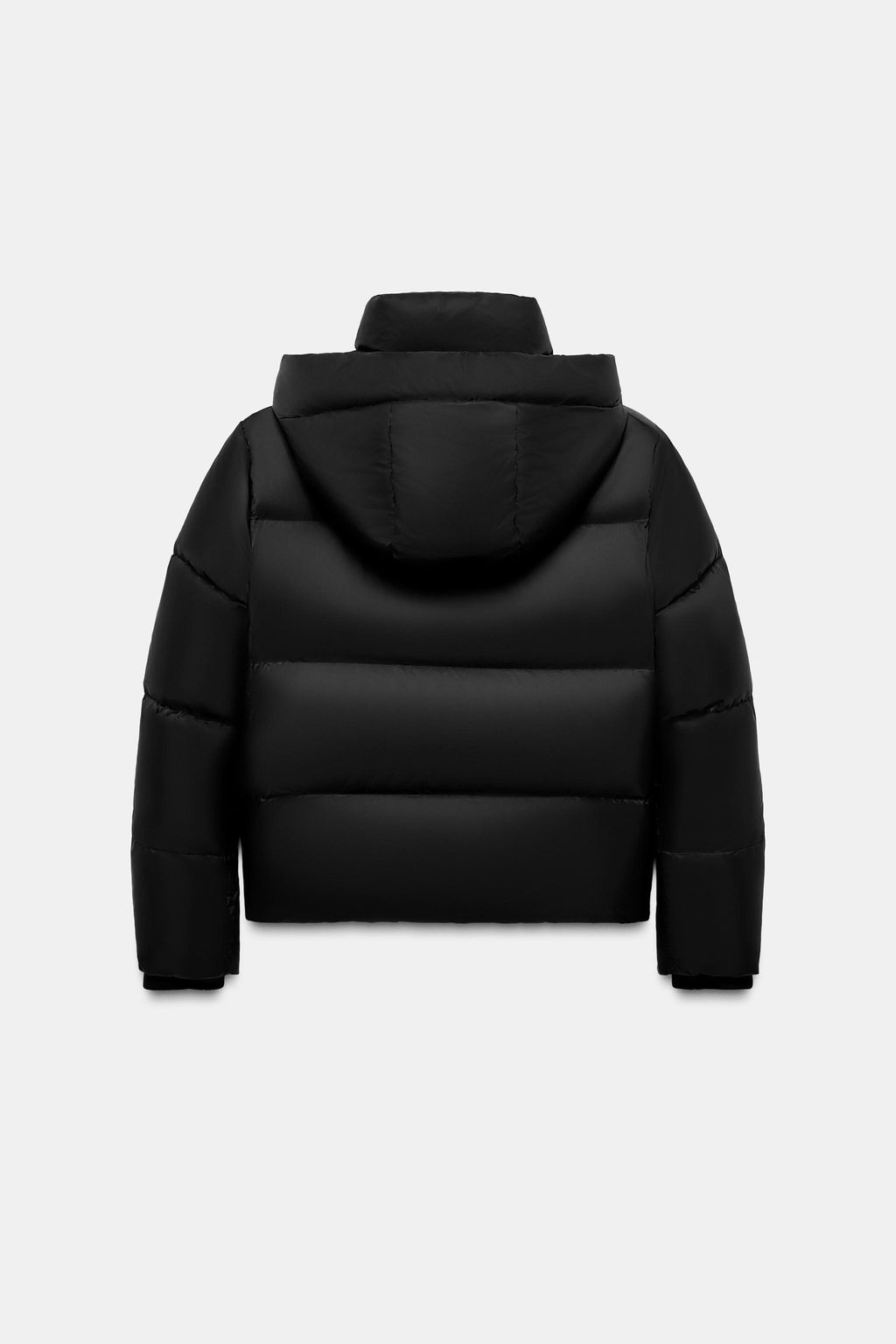 WATER-REPELLENT WINDPROOF FEATHER AND DOWN JACKET WITH HOODIE - Zara фото 9