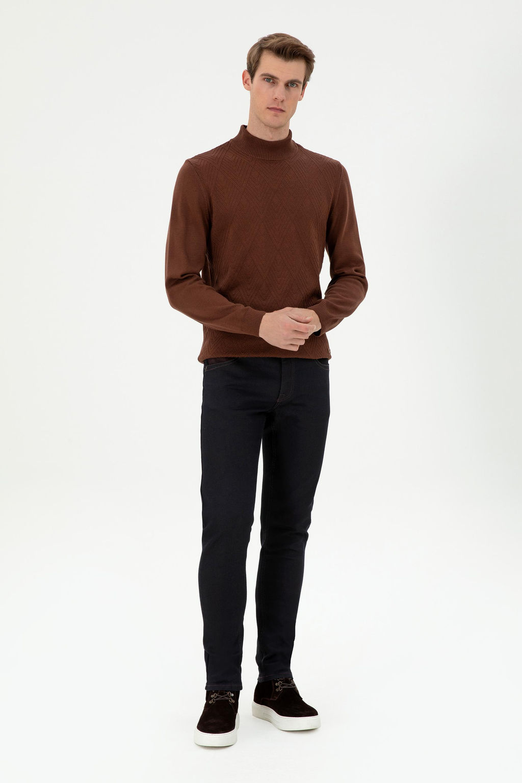 Мужские бордовые джинсовые брюки Неожиданная скидка в корзине - U.s. polo assn фото 3