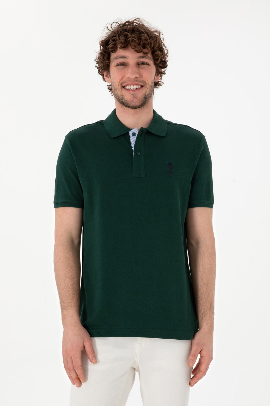 Erkek Koyu Ye_il Basic Ti__rt Sepette S_rpriz _ndirim - U.s. polo assn фото 8