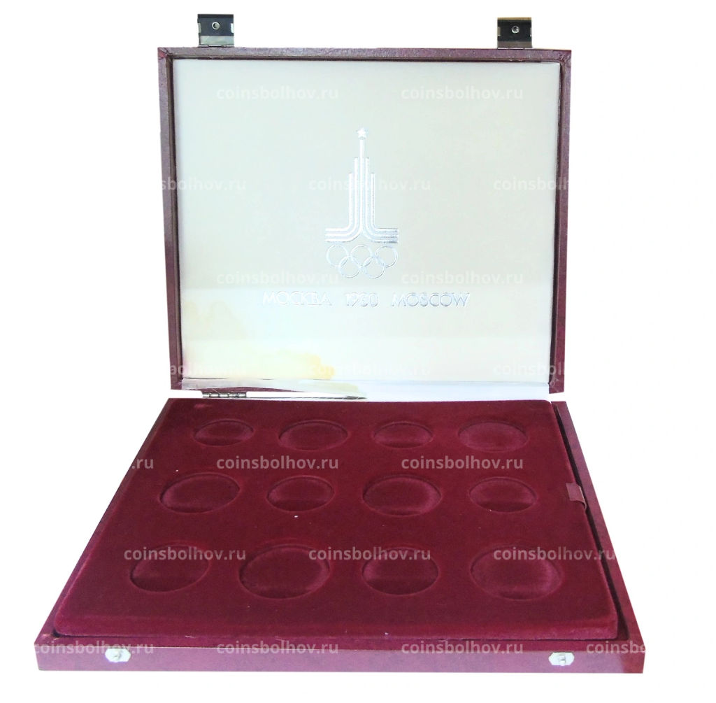 Коробка для монет номиналом 5 и 10 рублей Олимпиада-80 (б\у)