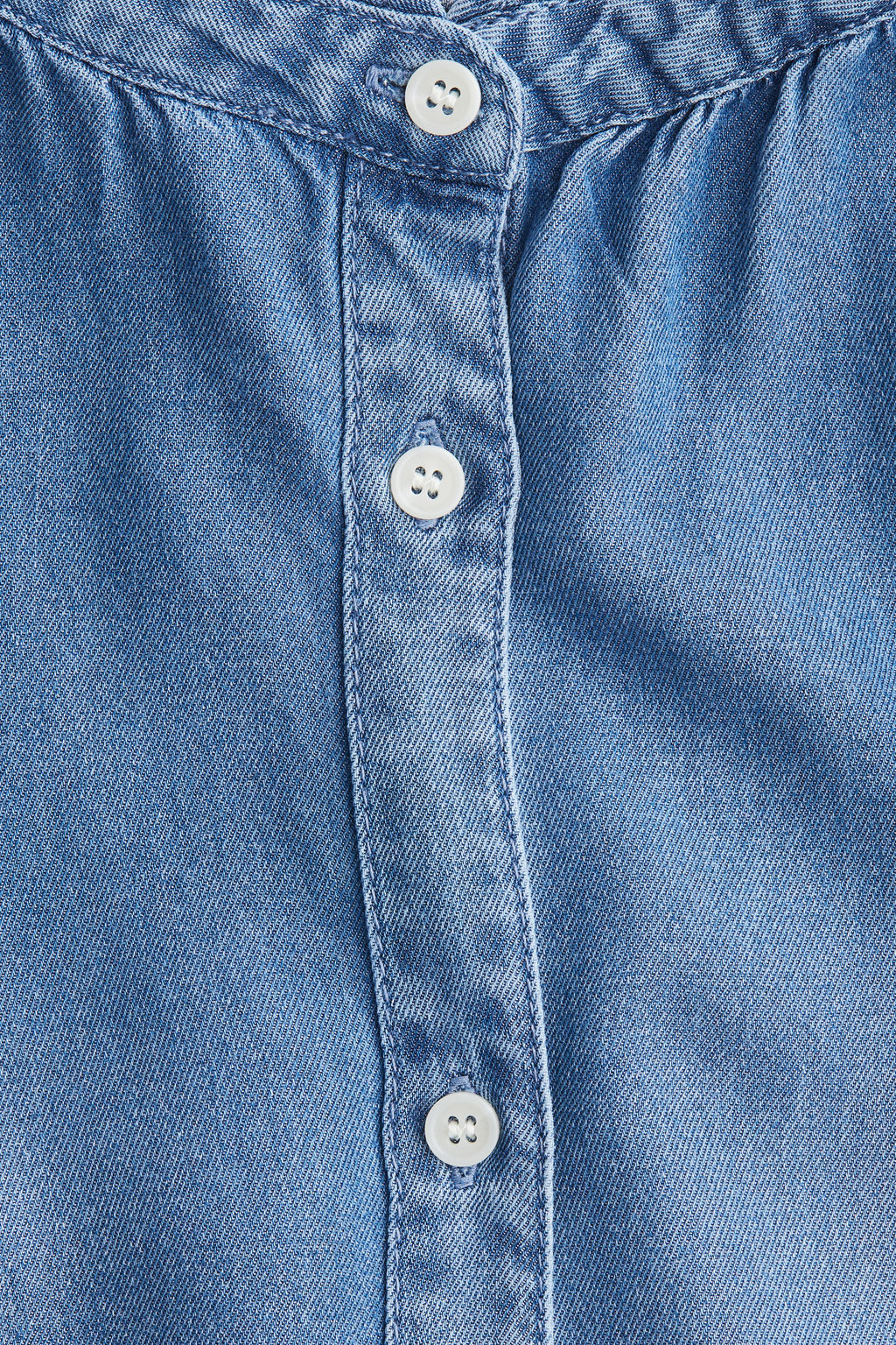 Blusa denim con volantes - H&m фото 3