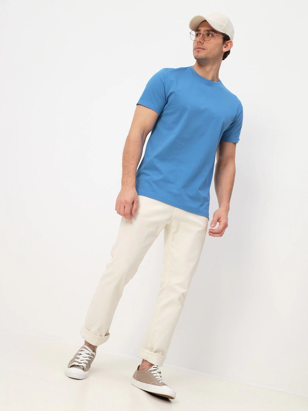 Футболка мужская короткий рукав GREG G145-PO4T-SA5047 (джинс)