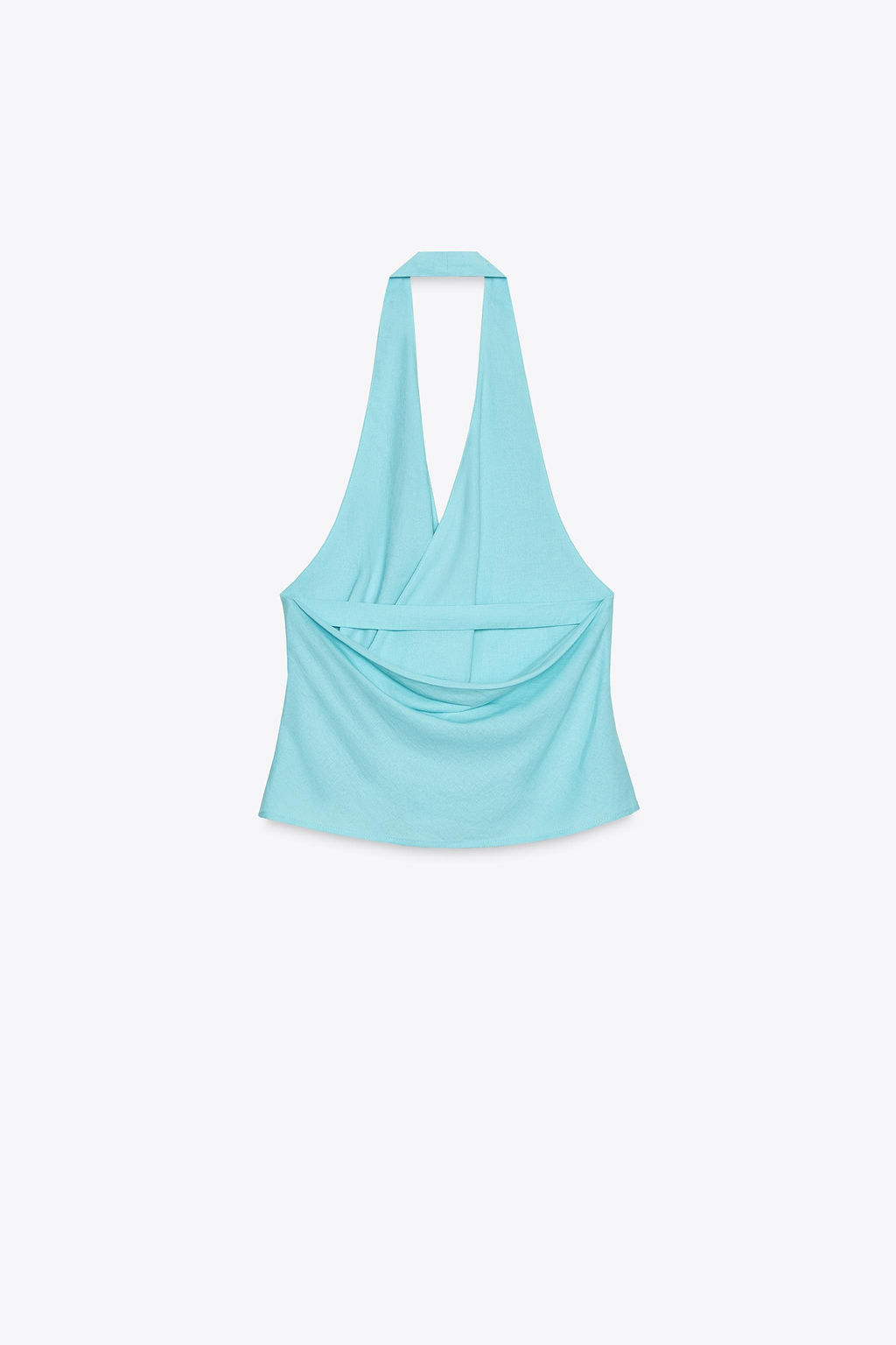HALTER KNOT TOP IN A LINEN BLEND - Zara фото 4