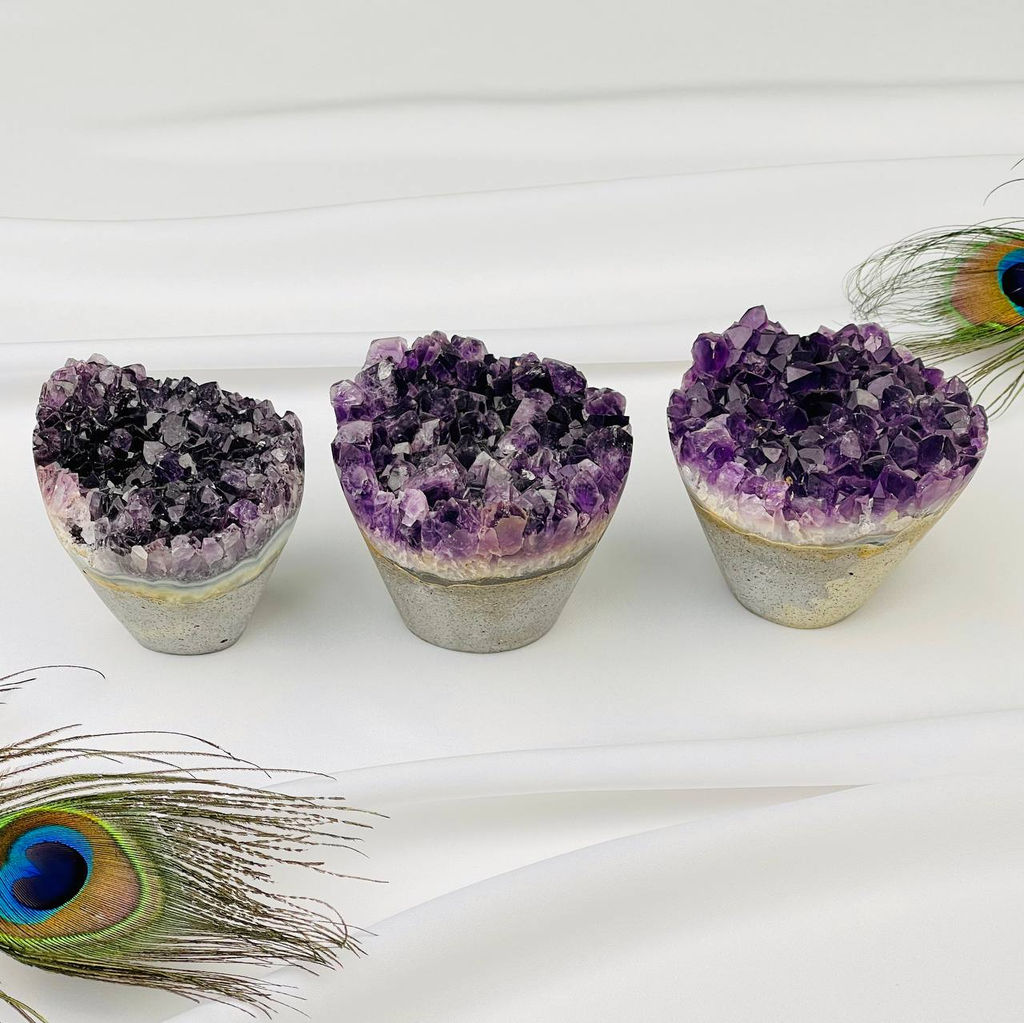 Друза Аметиста резная