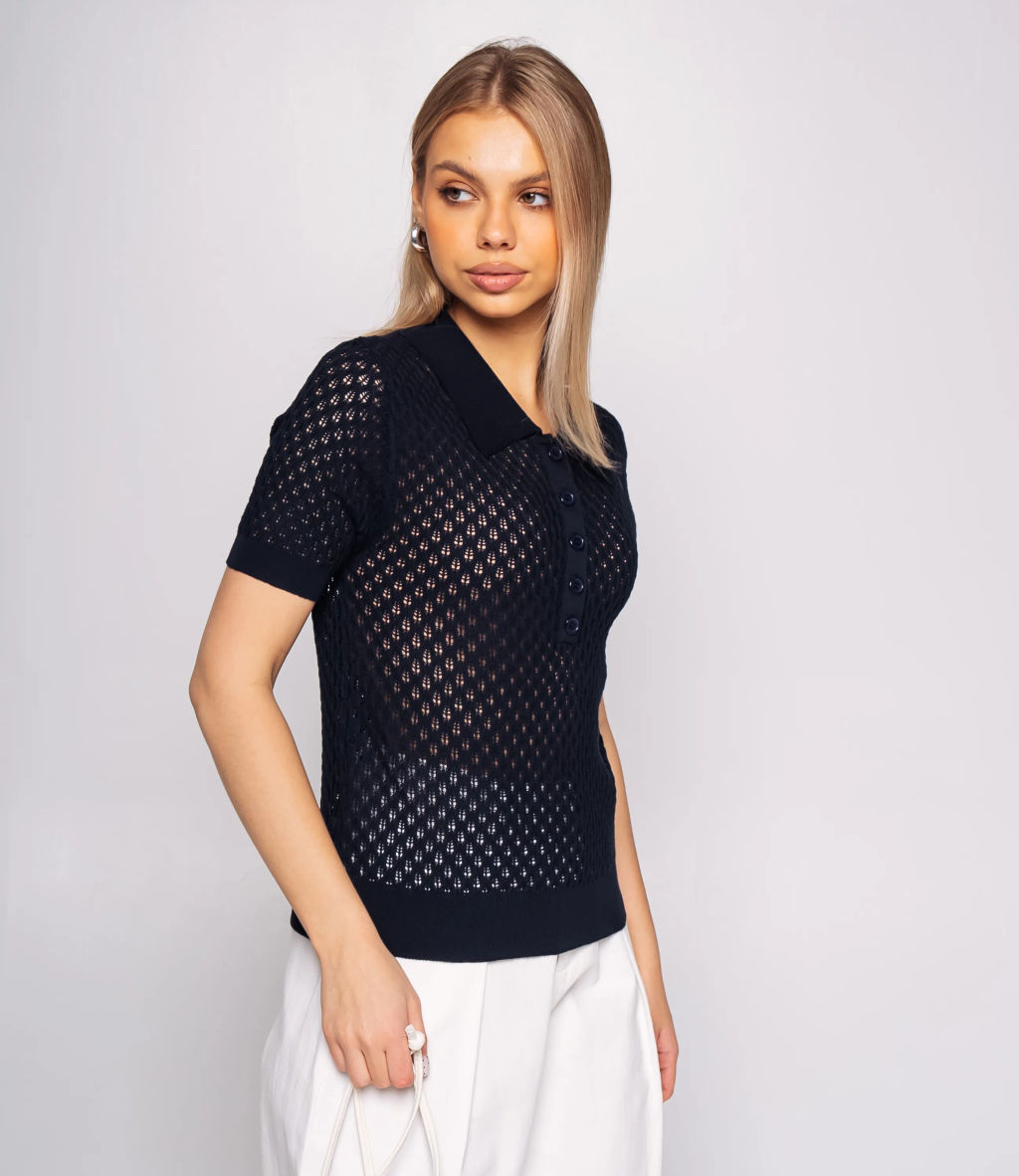 Футболка #КТ812 (8), тёмно-синий