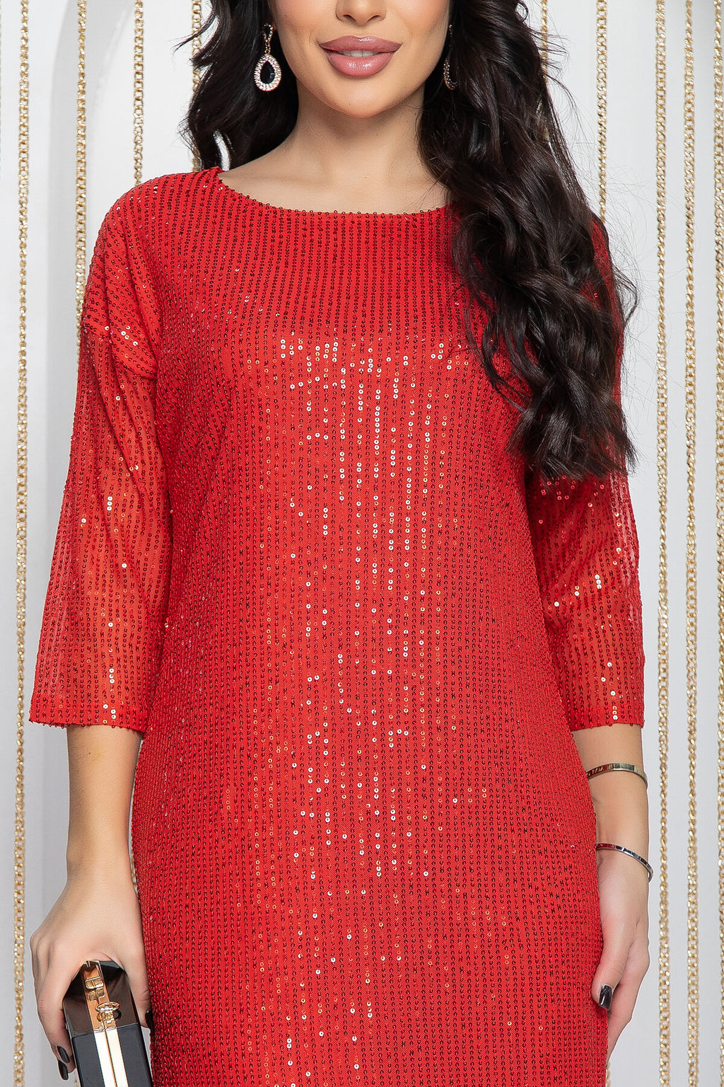 Платье Просто сияй (красное) П11808 - Lt collection фото 3