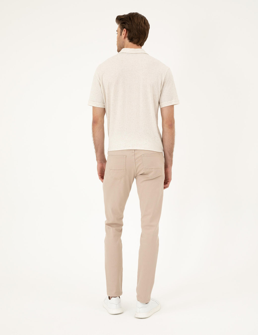 Bej Slim Fit Jean Pantolon
