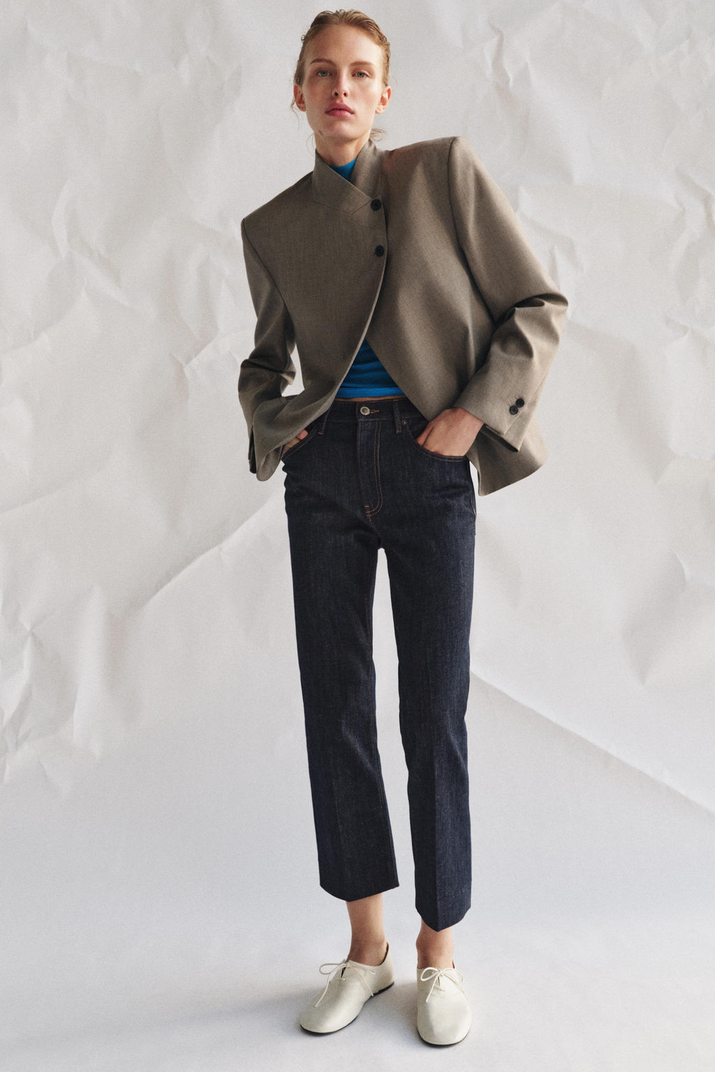 HIGH NECK BLAZER ZW COLLECTION - Zara фото 2