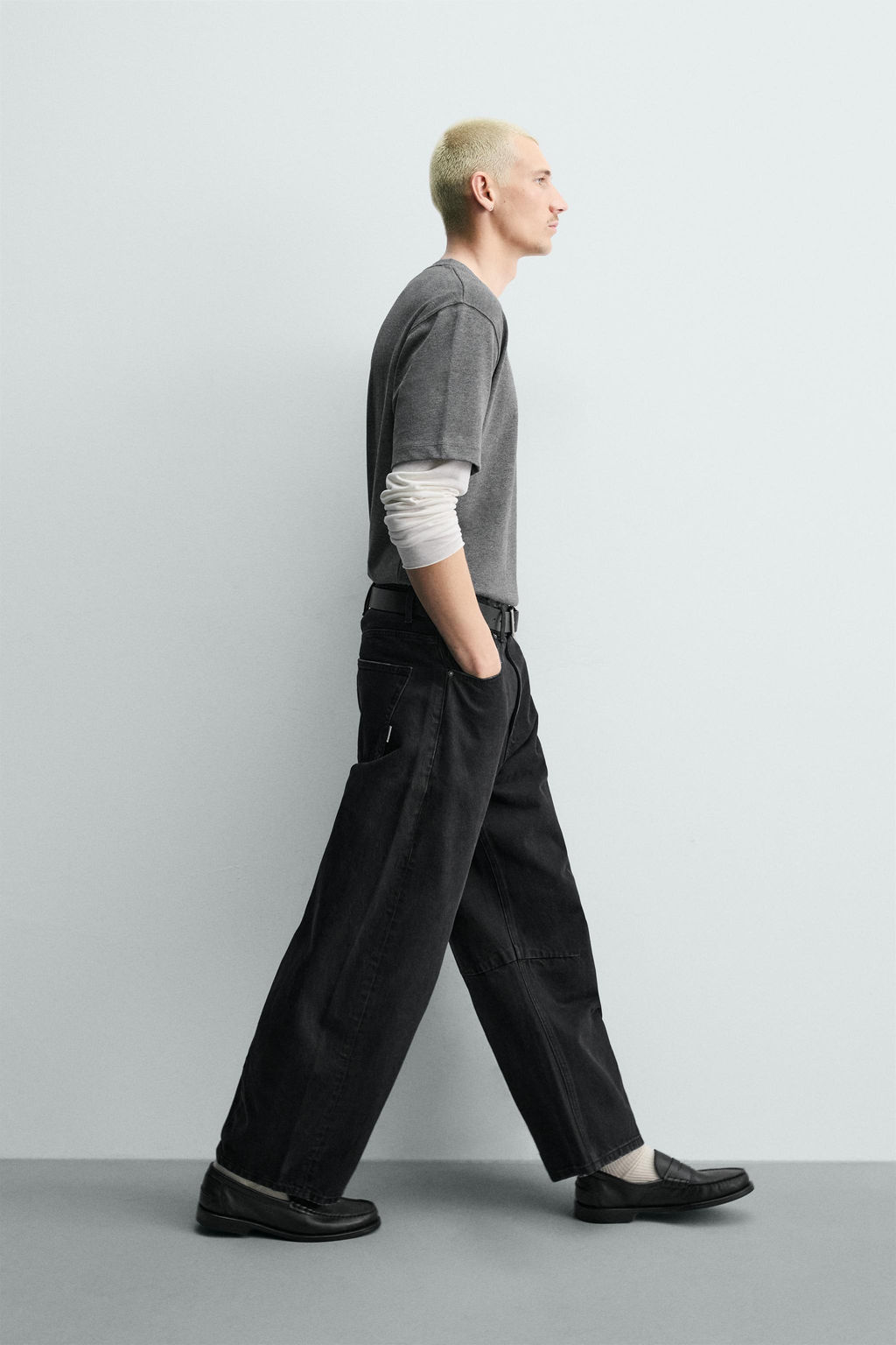 PANTAL?N BARREL FIT / Negro - Zara фото 6