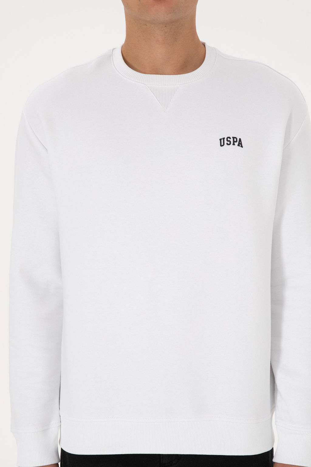 Erkek Beyaz Basic Sweatshirt - U.s. polo assn фото 6
