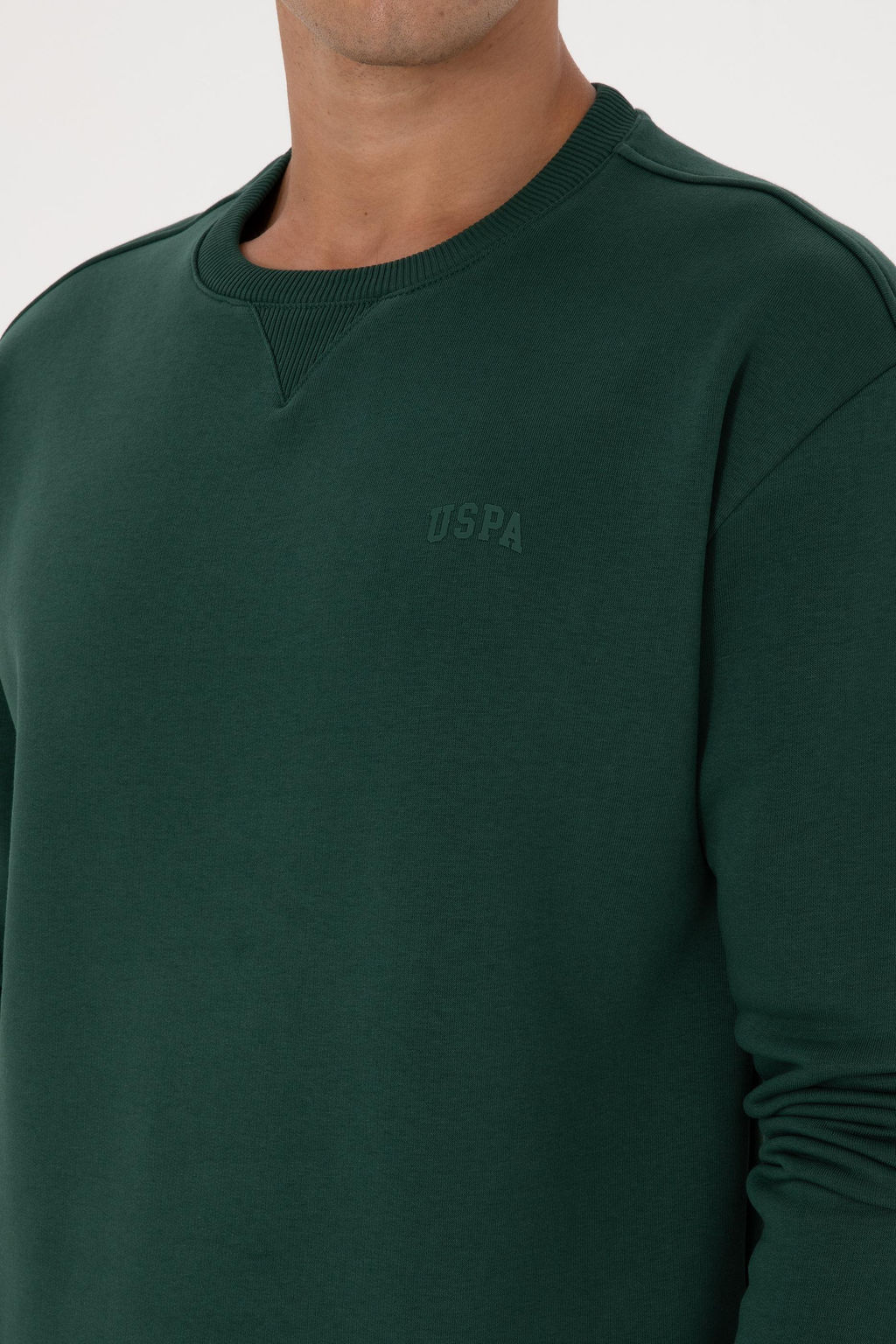 Erkek Koyu Ye_il Basic Sweatshirt Sepette S_rpriz _ndirim - U.s. polo assn фото 7