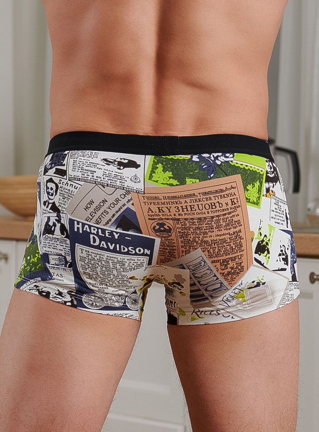 Трусы боксеры Indefini хлопок с эластаном  фото 2