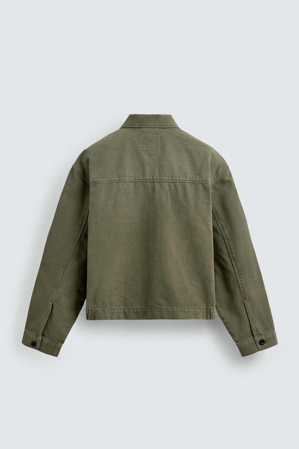 CAZADORA CROPPED FIT PARCHES / Khaki - Zara фото 8