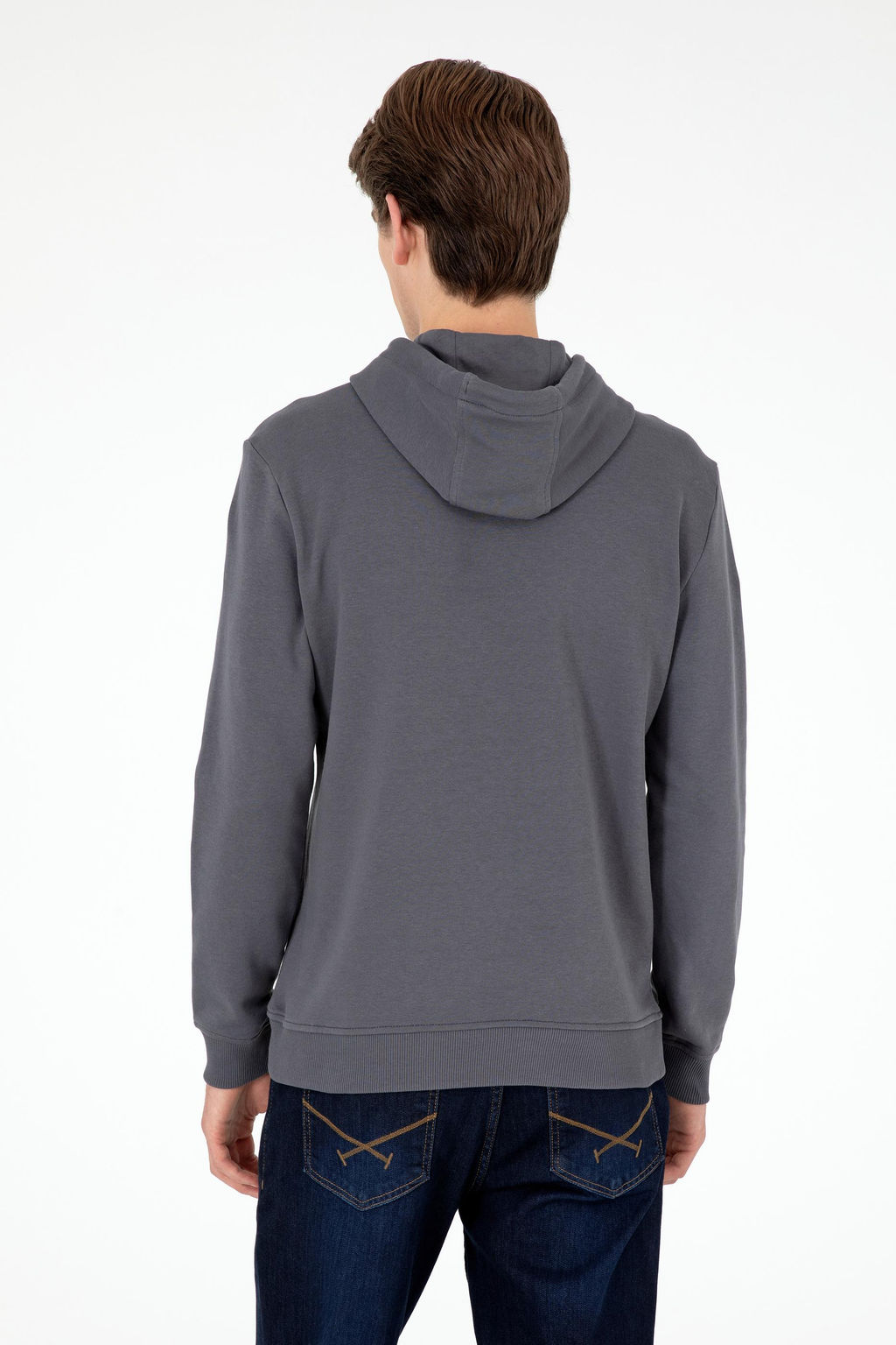 Мужской свитшот антрацитового цвета Неожиданная скидка в корзине - U.s. polo assn фото 5