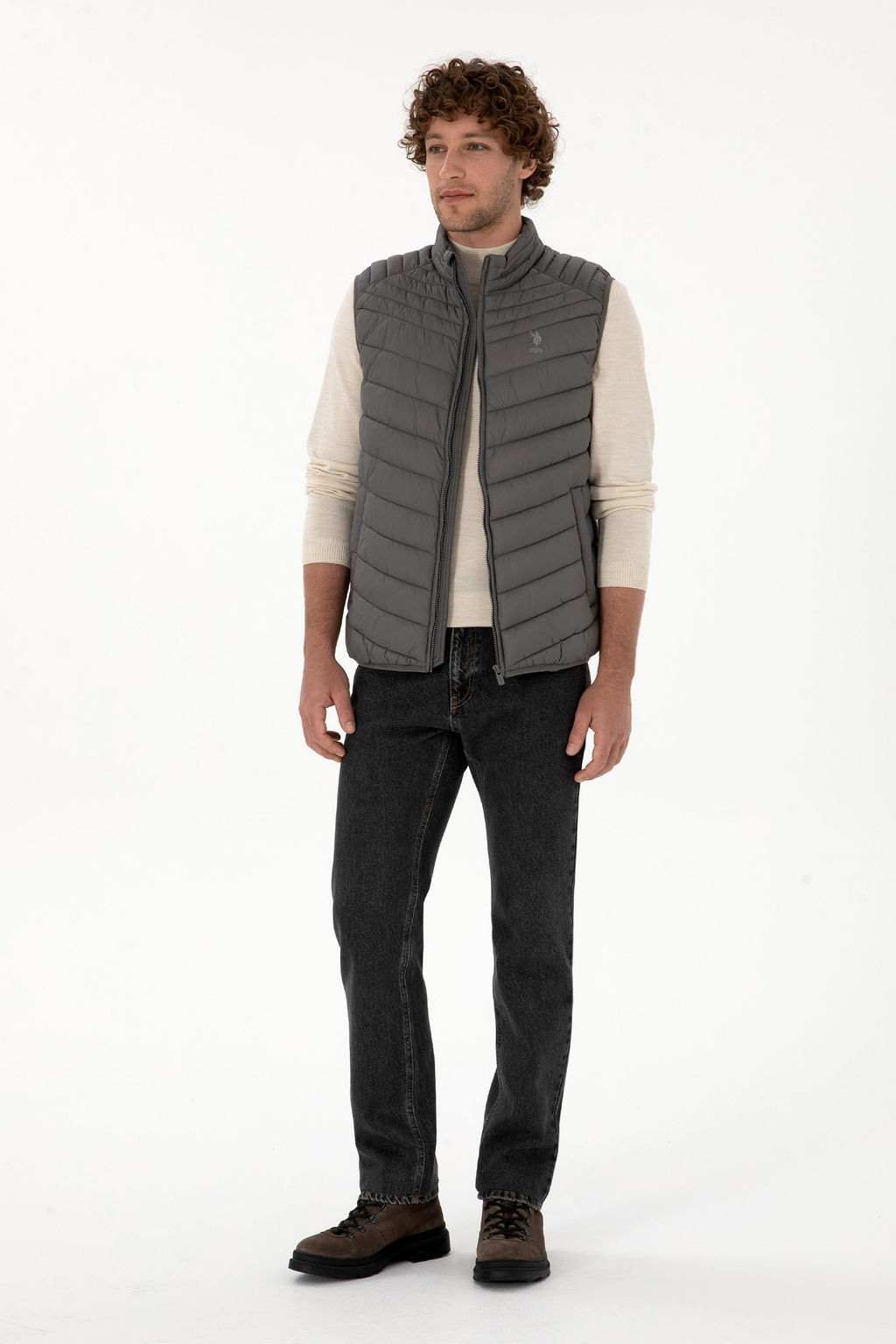 Erkek Gri Yelek Sepette S_rpriz _ndirim - U.s. polo assn фото 4