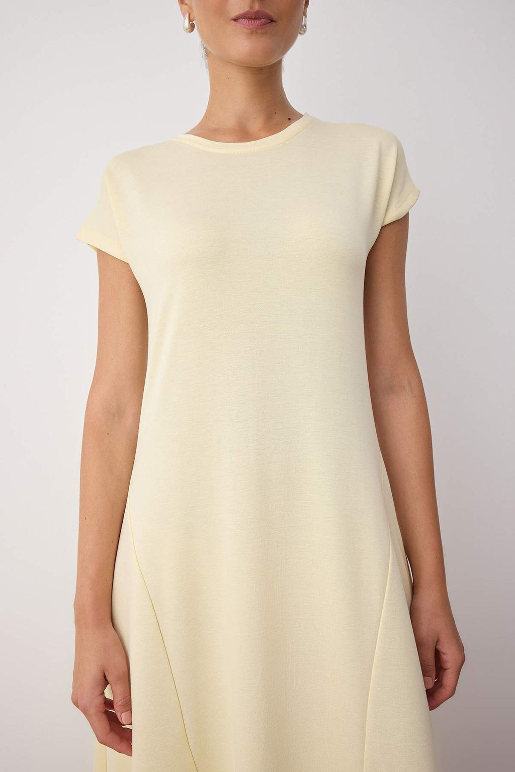 Kahverengi Ay Kol A-line/Can Ac?lan Bisiklet Yaka Maxi Orme Elbise TWOSS25EL00898 - Trendyolmilla фото 13