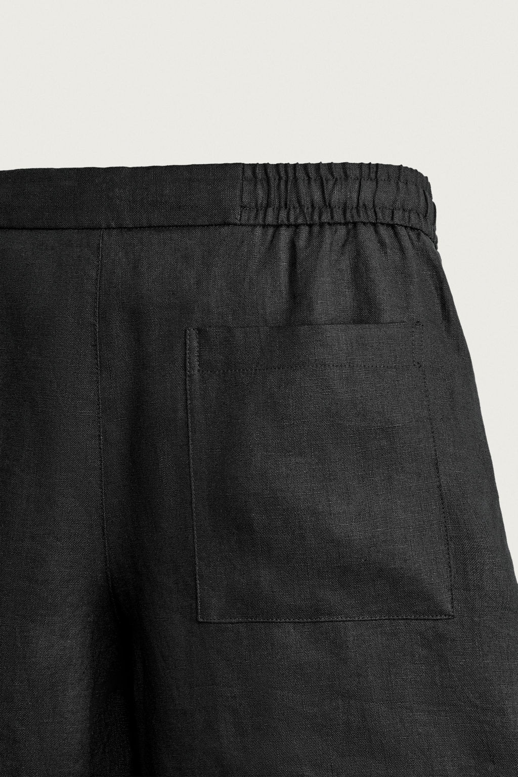 BERMUDA RELAXED FIT 100% LINO / Negro - Zara фото 14