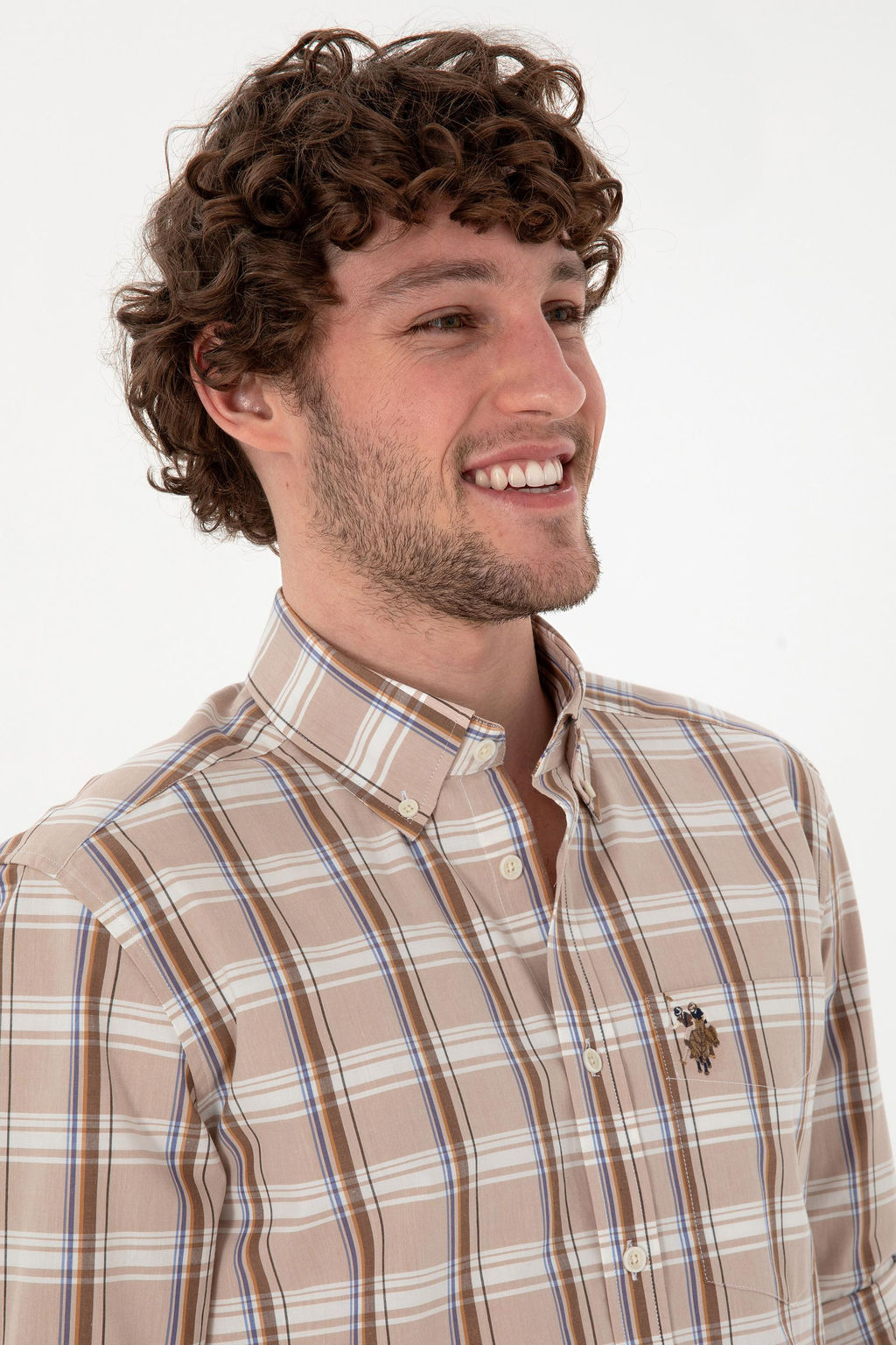 Erkek A__k Haki Uzun Kollu G_mlek Sepette S_rpriz _ndirim - U.s. polo assn фото 2