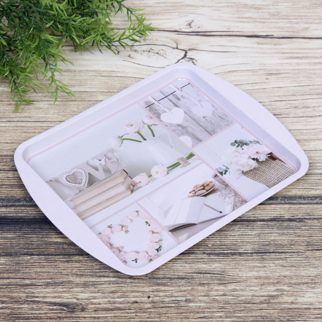 Цена за 2 шт. Поднос жестяной "Sweet dreams" 24,5*19,5см