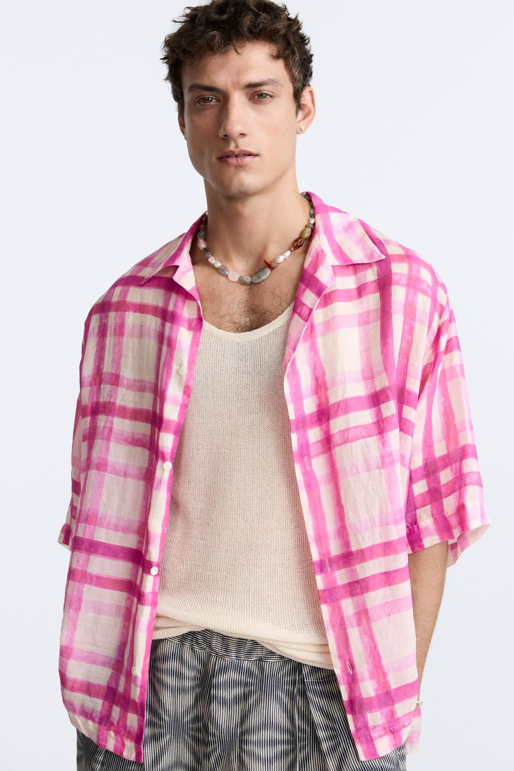 CHECK PRINT SHIRT - LIMITED EDITION - Zara фото 5
